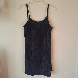 90s Mini Dress or Tunic Top Velvety Spaghetti Straps Vintage Retro Modern🌟